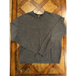 J. Crew Men's 100% Merino Wool Supergeelong V-Neck Sweater Mens Size XL Gray